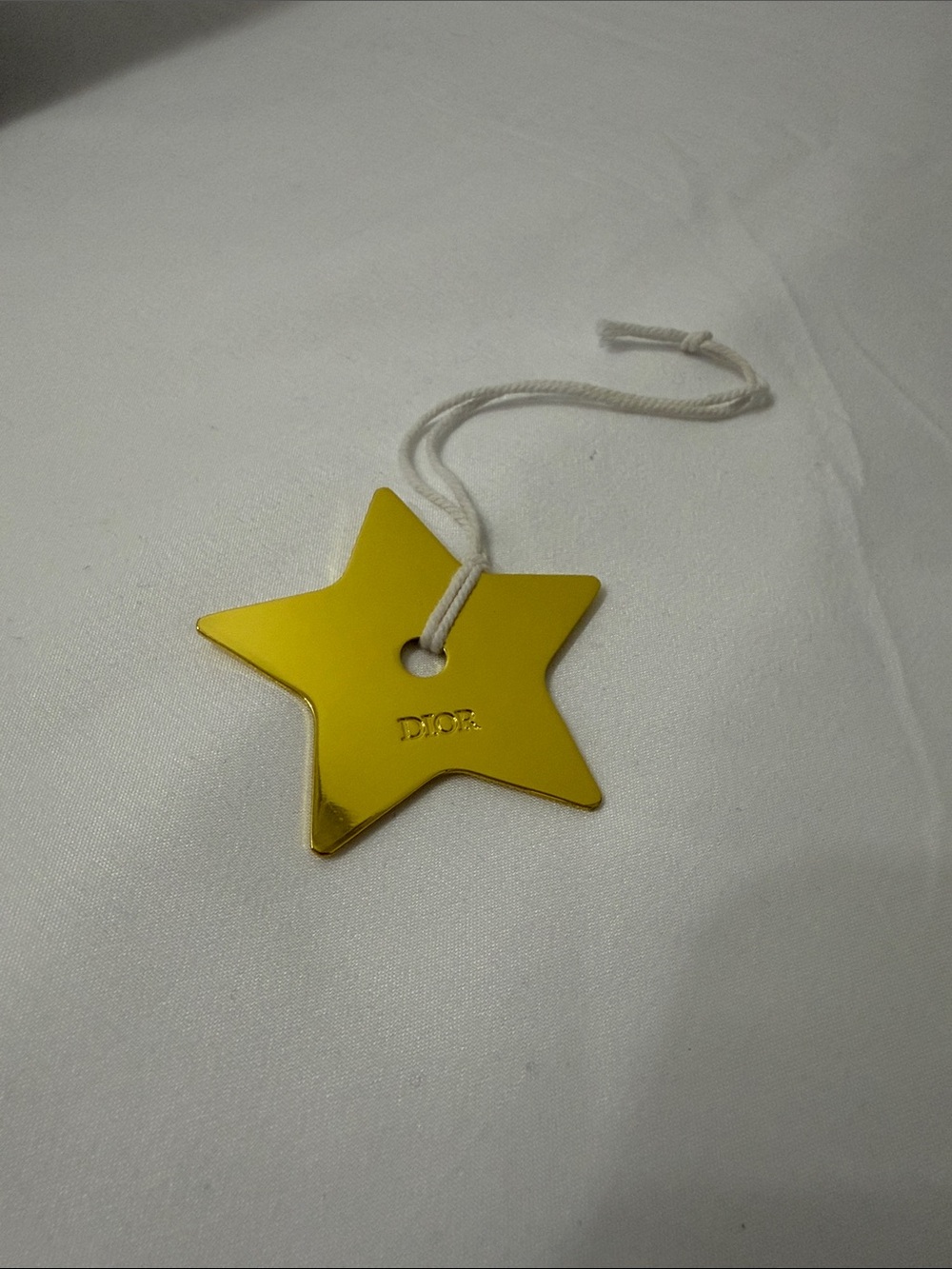 Dior‎ Metallic Gold Star Hanging Charm